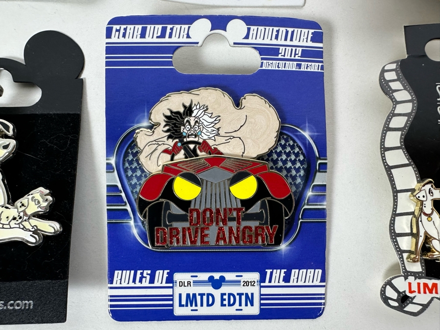 Disney's One Hundred and One Dalmatians Tradings Pins With Cards Including Four Limited Edition Pins Featuring Cruela De Vil [Photo 6]