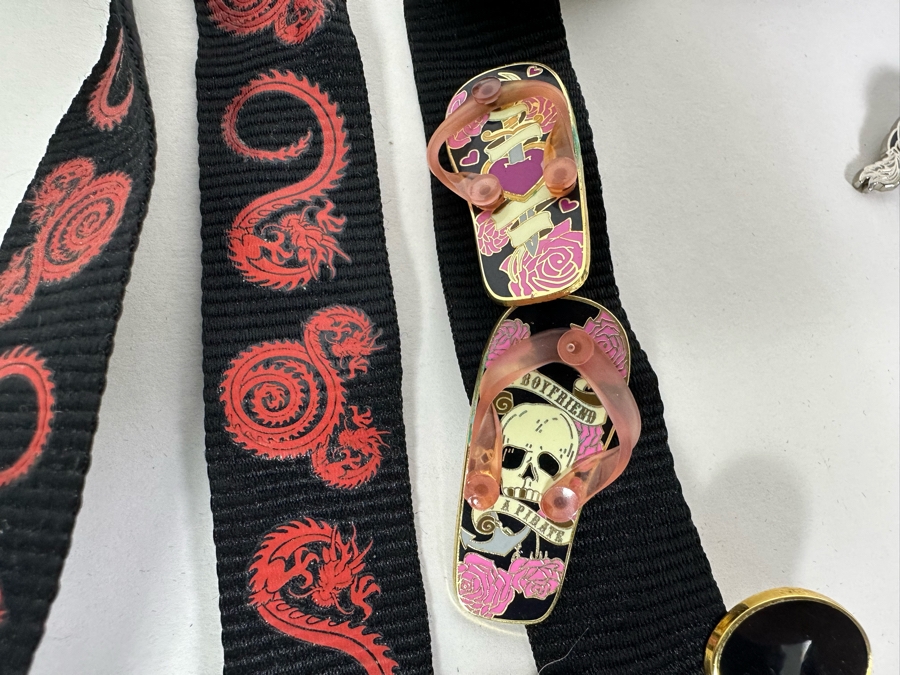 Collection Of Disneyland Lanyards With Disney Trading Pins - See Photos For Pins [Photo 20]