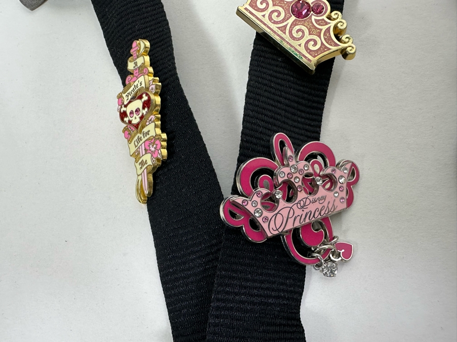 Collection Of Disneyland Lanyards With Disney Trading Pins - See Photos For Pins [Photo 9]