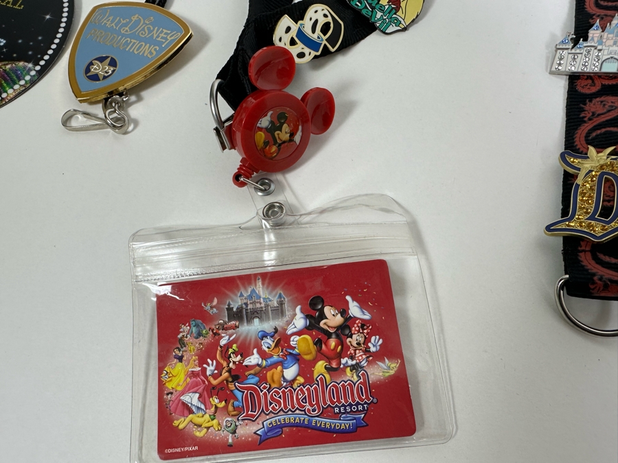 Collection Of Disneyland Lanyards With Disney Trading Pins - See Photos For Pins [Photo 23]