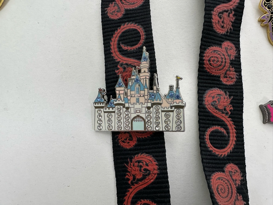 Collection Of Disneyland Lanyards With Disney Trading Pins - See Photos For Pins [Photo 6]