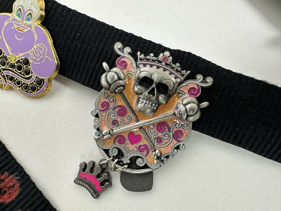 Collection Of Disneyland Lanyards With Disney Trading Pins - See Photos For Pins [Photo 12]