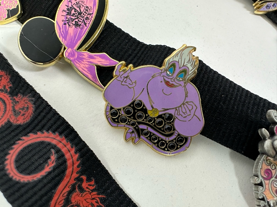 Collection Of Disneyland Lanyards With Disney Trading Pins - See Photos For Pins [Photo 18]