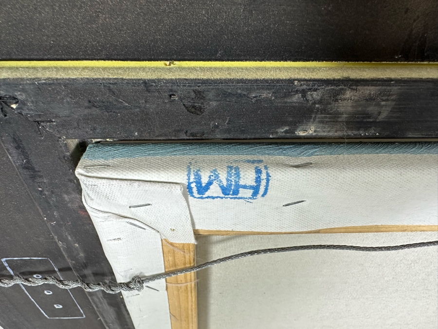 Original Signed Seascape Oil Painting On Canvas 16 X 12 In Gilt Wooden Frame 24 X 21 [Photo 6]