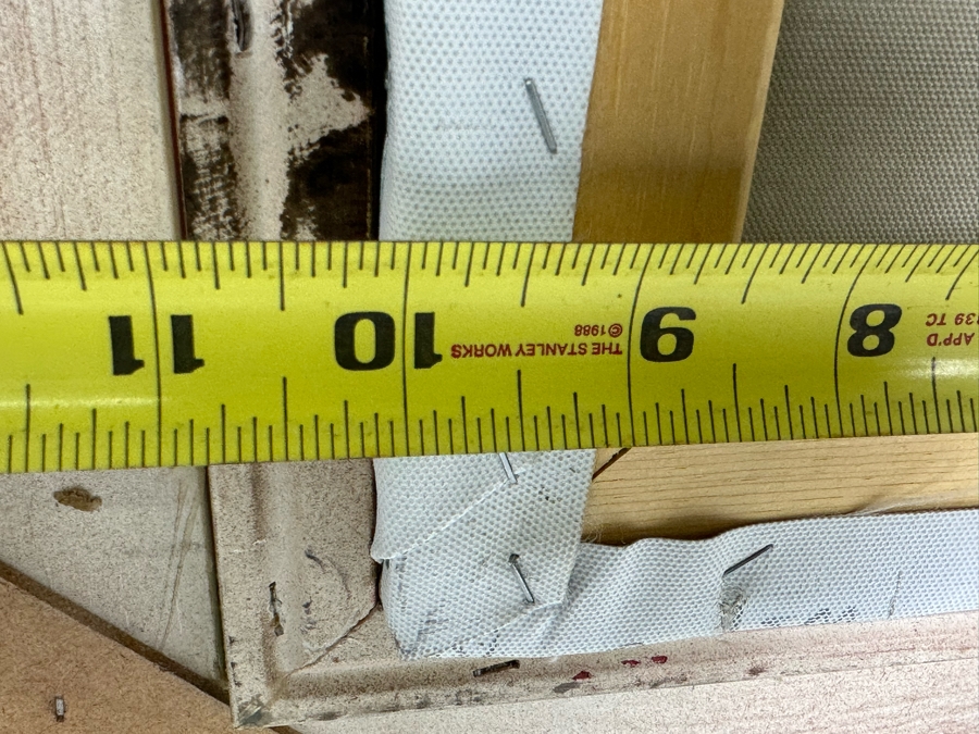 Original Signed Seascape Oil Painting On Canvas 10 X 8 In Gilt Wooden Frame 18 X 16.5 [Photo 6]