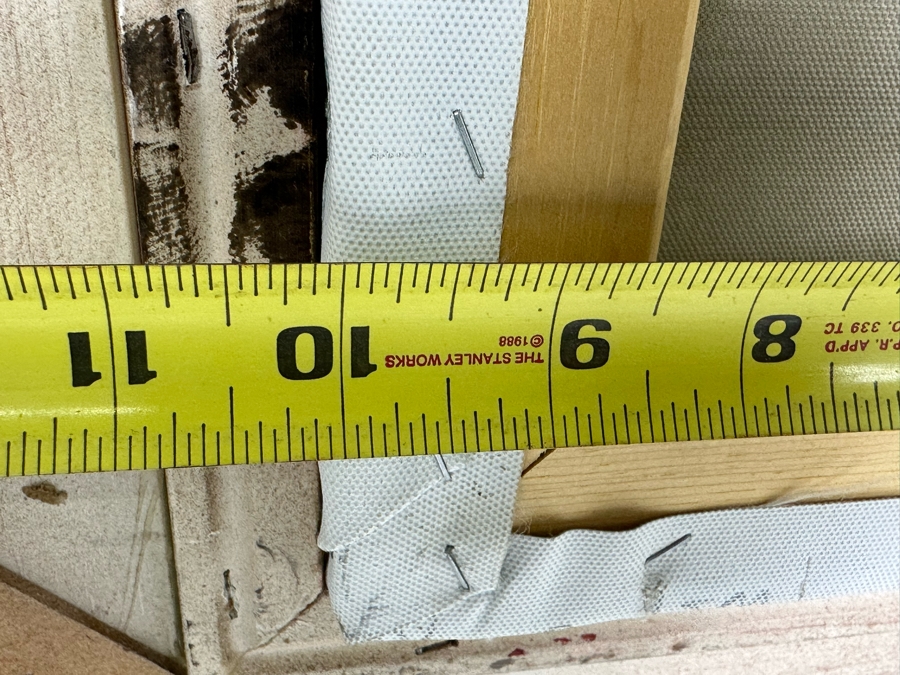 Original Signed Seascape Oil Painting On Canvas 10 X 8 In Gilt Wooden Frame 18 X 16.5 [Photo 7]