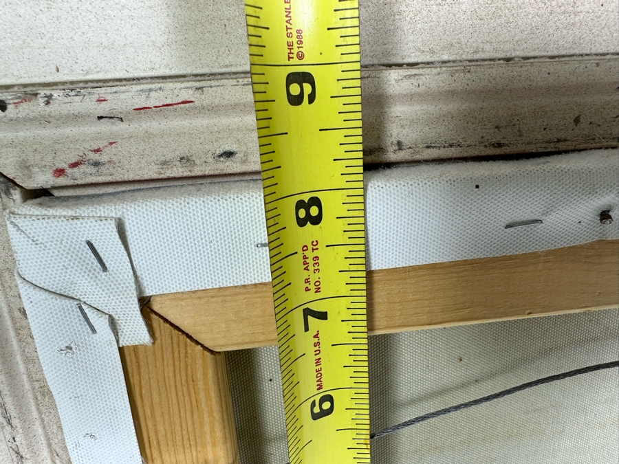 Original Signed Seascape Oil Painting On Canvas 10 X 8 In Gilt Wooden Frame 18 X 16.5 [Photo 8]