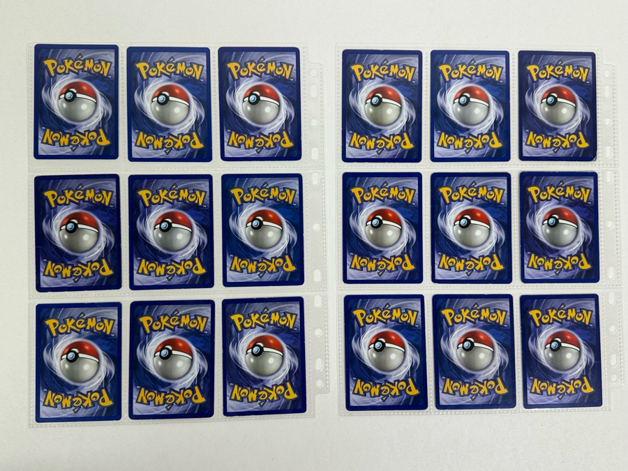 Vintage Pokemon Cards - 18 Cards Stored In Protective Sleeves Ready For Grading With 1 Holographic Card [Photo 16]