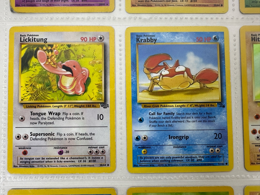 Vintage Pokemon Cards - 18 Cards Stored In Protective Sleeves Ready For Grading With 1 Holographic Card [Photo 11]