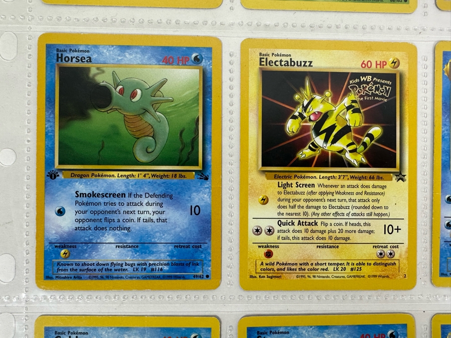 Vintage Pokemon Cards - 18 Cards Stored In Protective Sleeves Ready For Grading With 1 Holographic Card [Photo 5]