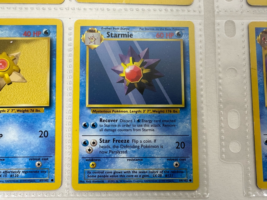 Vintage Pokemon Cards - 18 Cards Stored In Protective Sleeves Ready For Grading With 1 Holographic Card [Photo 8]