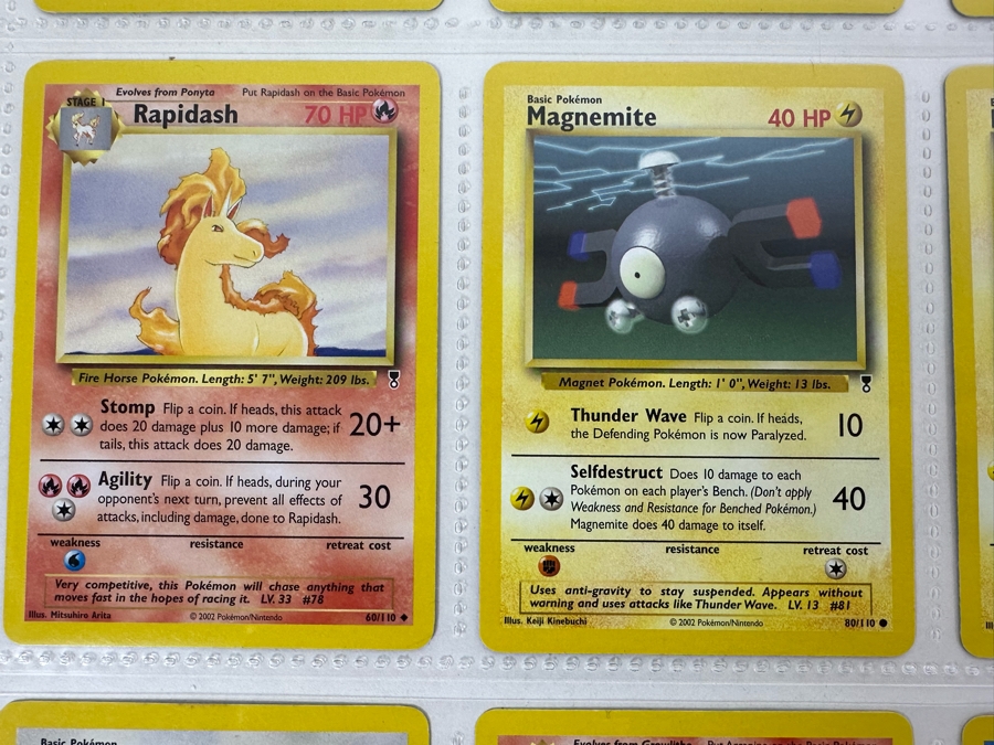 Vintage Pokemon Cards - 18 Cards Stored In Protective Sleeves Ready For Grading With 2 Holographic Cards [Photo 4]