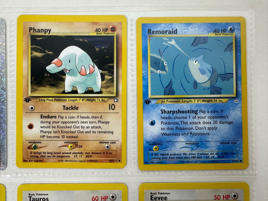 Vintage Pokemon Cards - 18 Cards Stored In Protective Sleeves Ready For Grading With 2 Holographic Cards [Photo 10]