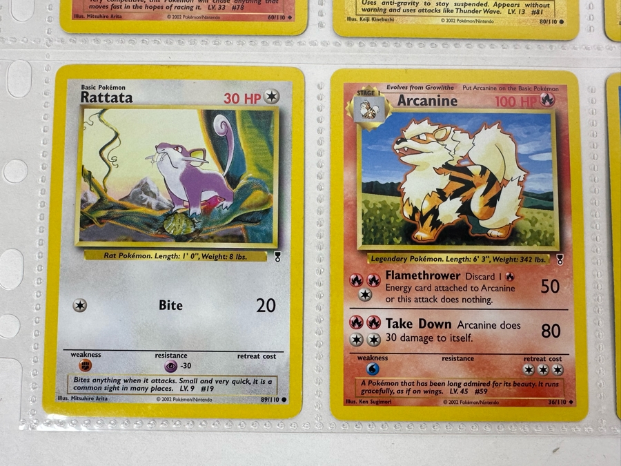 Vintage Pokemon Cards - 18 Cards Stored In Protective Sleeves Ready For Grading With 2 Holographic Cards [Photo 6]