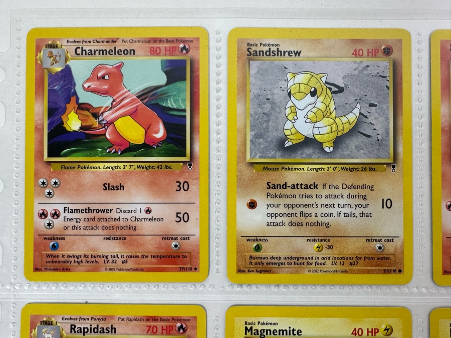 Vintage Pokemon Cards - 18 Cards Stored In Protective Sleeves Ready For Grading With 2 Holographic Cards [Photo 2]