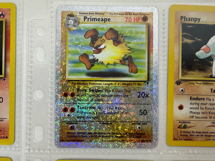 Vintage Pokemon Cards - 18 Cards Stored In Protective Sleeves Ready For Grading With 2 Holographic Cards [Photo 8]