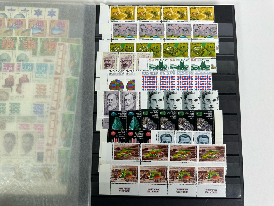 Large Collection Of Israeli Mint Postage Stamps In Binder - See Photos [Photo 12]