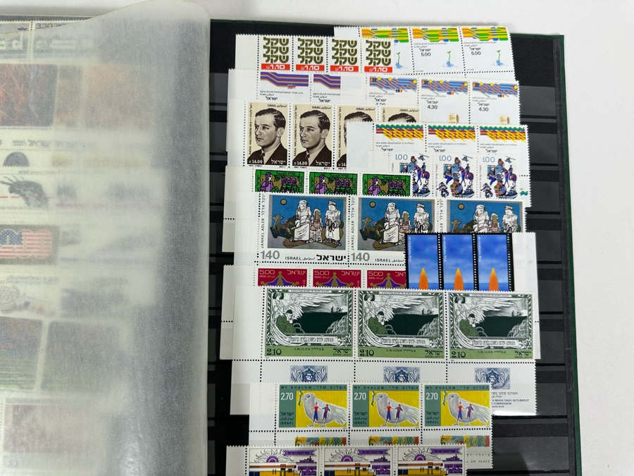 Large Collection Of Israeli Mint Postage Stamps In Binder - See Photos [Photo 18]