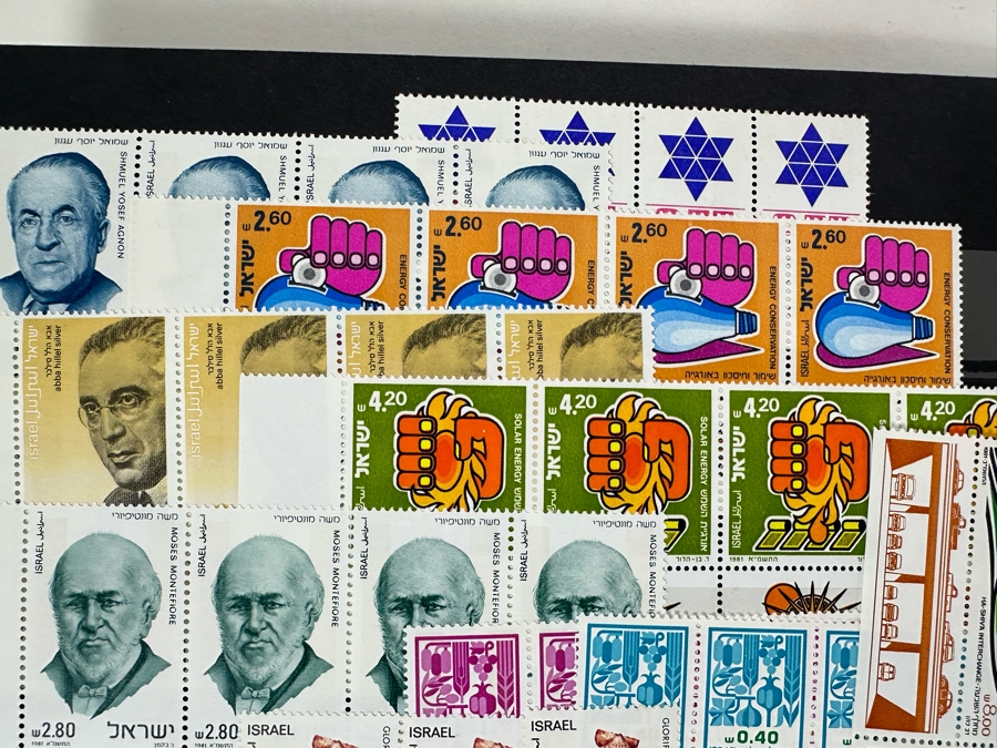 Large Collection Of Israeli Mint Postage Stamps In Binder - See Photos [Photo 11]