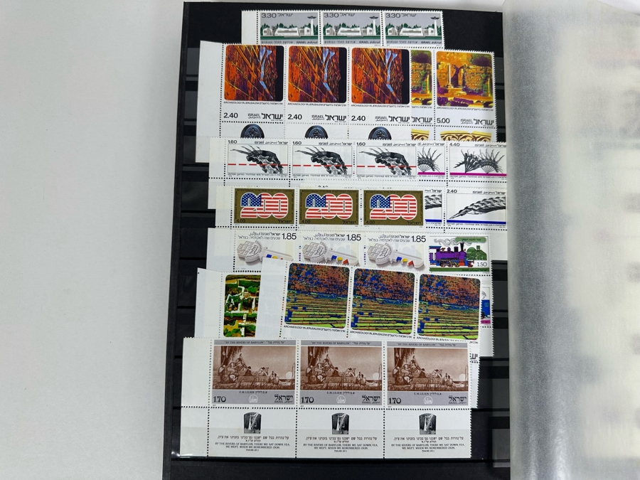 Large Collection Of Israeli Mint Postage Stamps In Binder - See Photos [Photo 16]