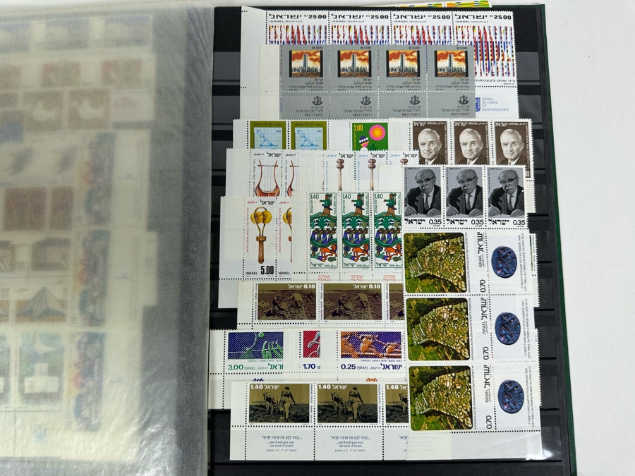 Large Collection Of Israeli Mint Postage Stamps In Binder - See Photos [Photo 14]