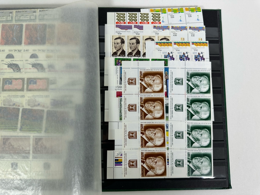 Large Collection Of Israeli Mint Postage Stamps In Binder - See Photos [Photo 17]