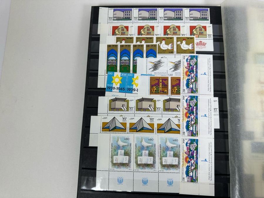Large Collection Of Israeli Mint Postage Stamps In Binder - See Photos [Photo 13]
