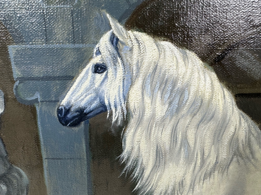 Anthony (Tony) J. Manzo Original Oil Painting On Canvas Signed And Dated 2003 18 X 14 Framed 25 X 21 [Photo 4]