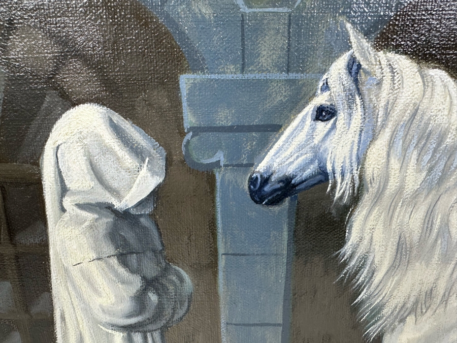 Anthony (Tony) J. Manzo Original Oil Painting On Canvas Signed And Dated 2003 18 X 14 Framed 25 X 21 [Photo 5]