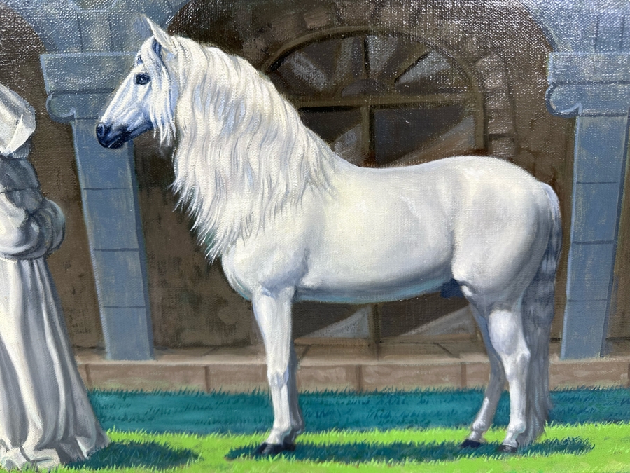 Anthony (Tony) J. Manzo Original Oil Painting On Canvas Signed And Dated 2003 18 X 14 Framed 25 X 21 [Photo 7]