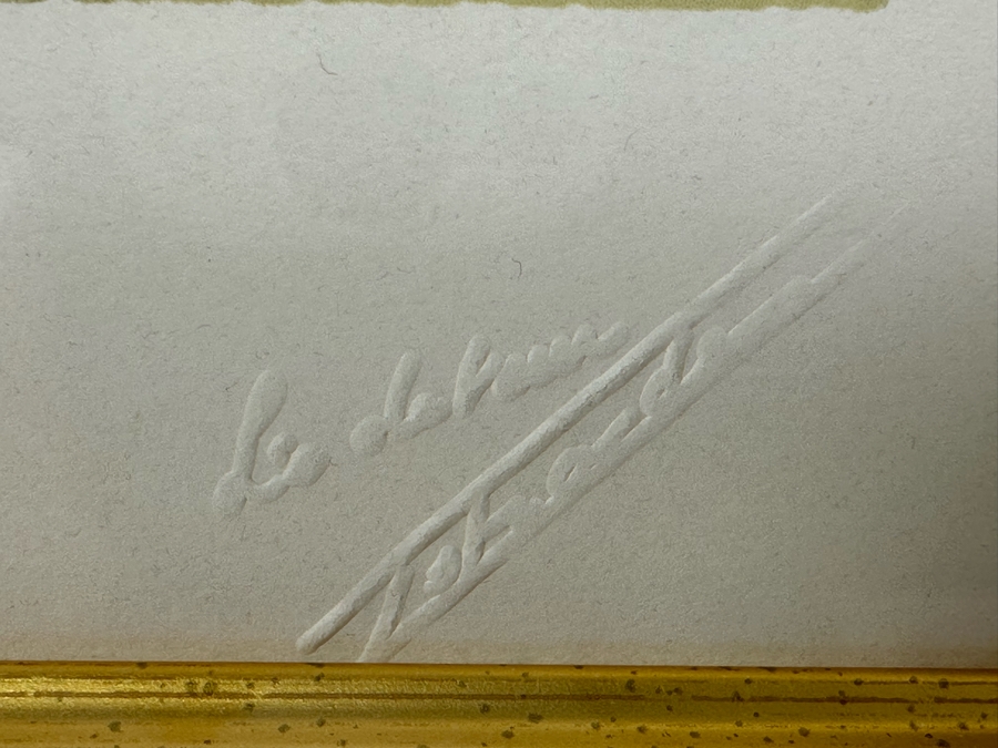 After Salvador Dali Based On 'The Borders Of Phoegton' Divine Comedy - Inferno 15 Woodcut Engraving Print By Raymond Jacquet 9.5 X 13 Framed 22 X 25 [Photo 9]