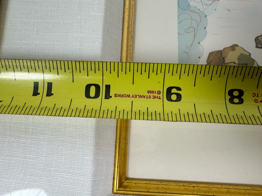 After Salvador Dali Based On 'The Borders Of Phoegton' Divine Comedy - Inferno 15 Woodcut Engraving Print By Raymond Jacquet 9.5 X 13 Framed 22 X 25 [Photo 13]