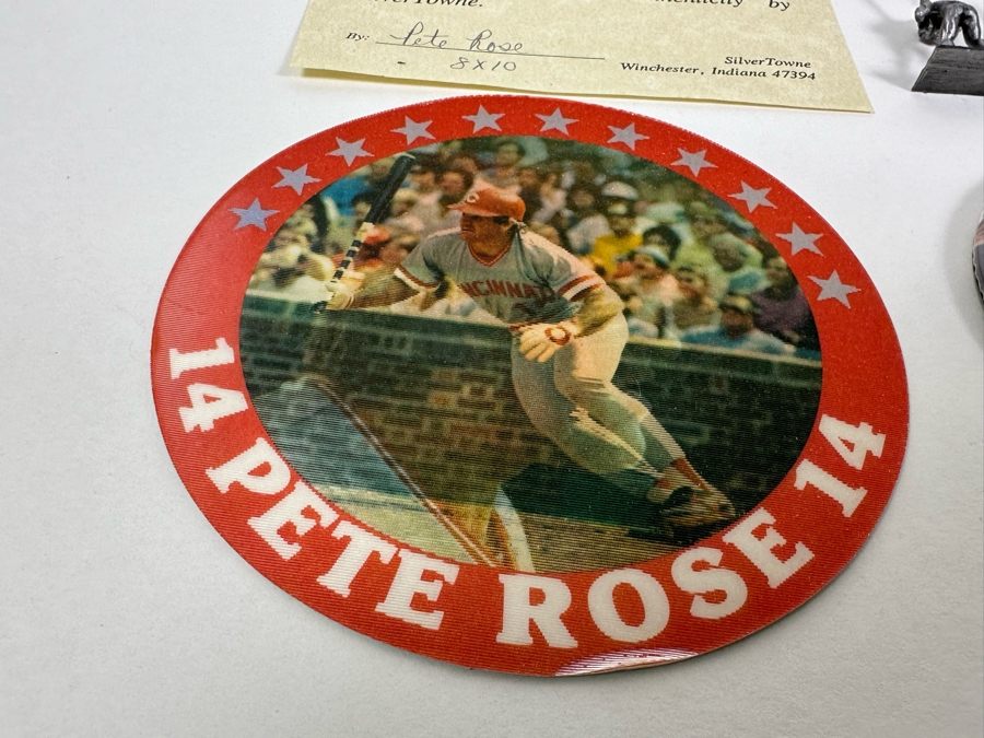 Pete Rose MLB Baseball Collectibles: Autographed 8 X 10 Photo With Cert ...