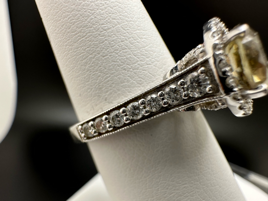 14K Gold Zultanite Ring Set With 60 Round Brilliant Diamonds Est. .75cttw Set With 2.32ct Diaspore (Zultanite) Size 7 5.4g Estimated Fair Market Value $2,000 Retail Value $6,000 [Photo 10]