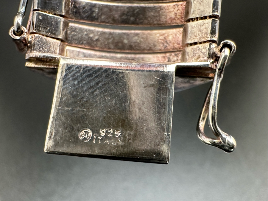 Sterling Silver Italian Bracelet 7.5L 33.2g [Photo 3]