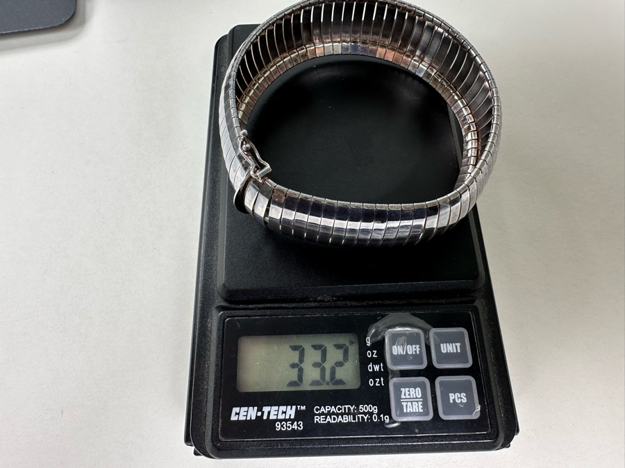 Sterling Silver Italian Bracelet 7.5L 33.2g [Photo 7]