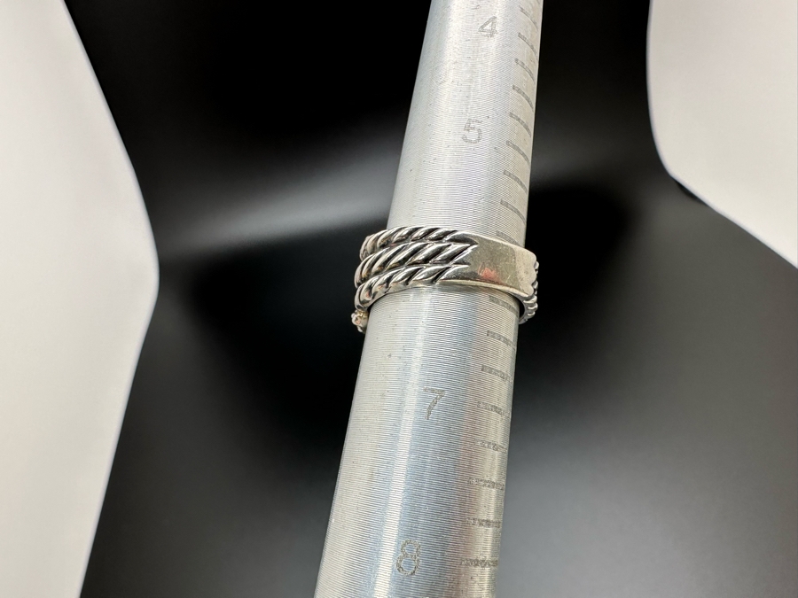 Sterling Silver & 18K Gold David Yurman Ring Size 6 7.3g [Photo 8]