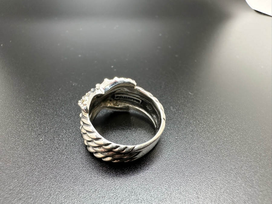 Sterling Silver & 18K Gold David Yurman Ring Size 6 7.3g [Photo 4]