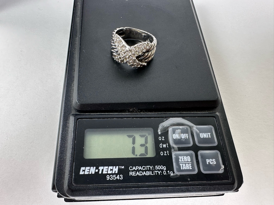 Sterling Silver & 18K Gold David Yurman Ring Size 6 7.3g [Photo 9]