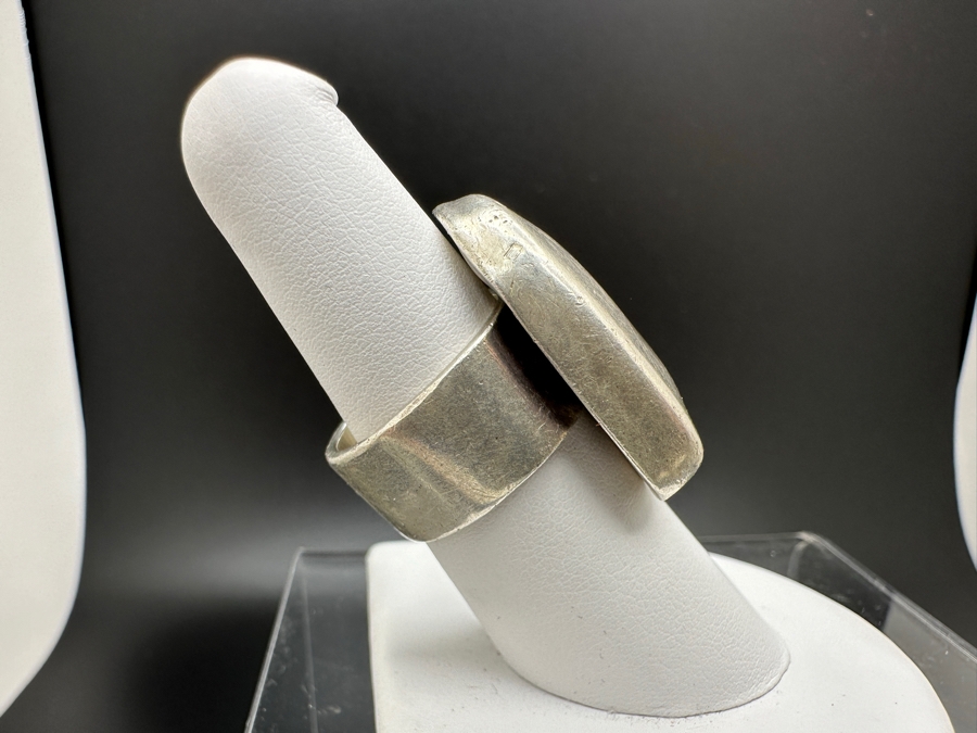 Sterling Silver Modernist Ring Size 7 16.3g [Photo 3]