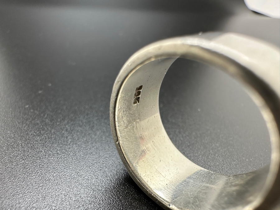 Sterling Silver Modernist Ring Size 7 16.3g [Photo 7]