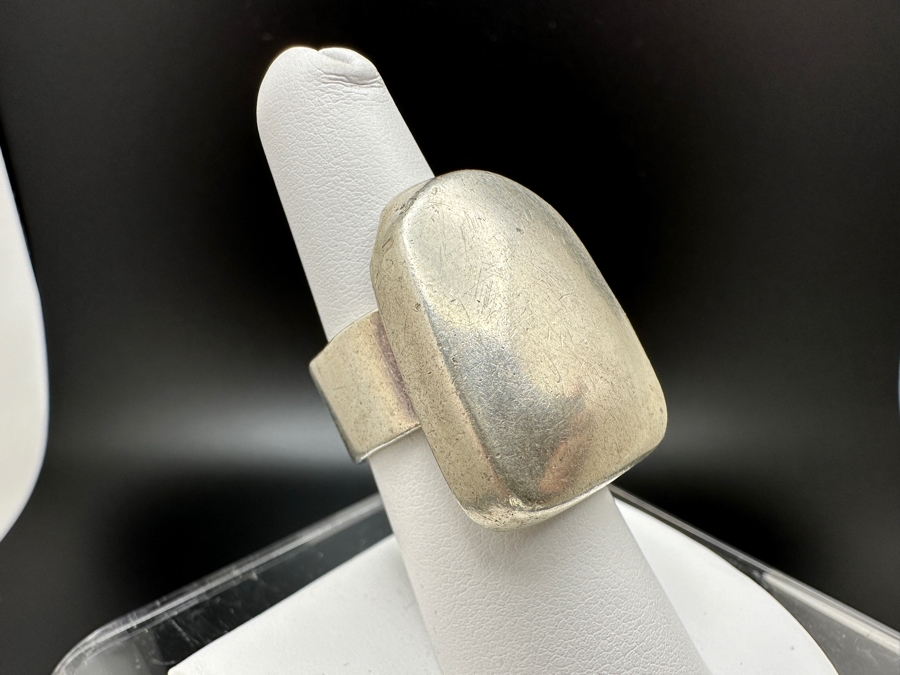 Sterling Silver Modernist Ring Size 7 16.3g [Photo 2]