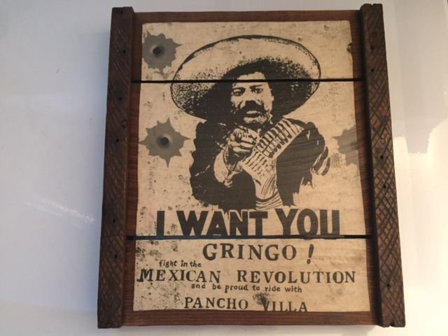 Reproduction 'I Want You Gringo!' Fight In the Mexican Revolution Wall Hanging [Photo 1]