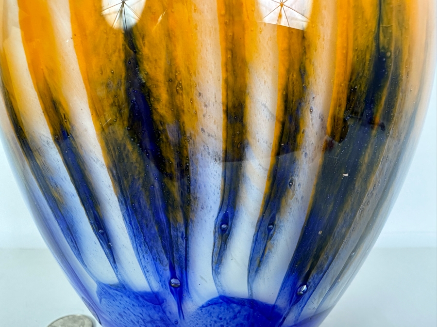 Art Glass Vase 10H [Photo 6]