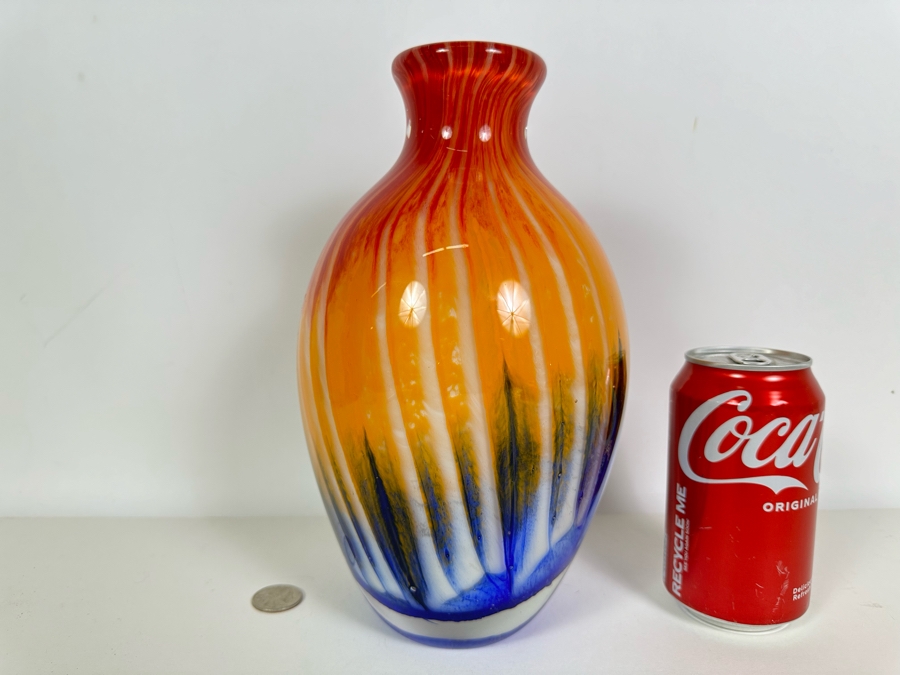 Art Glass Vase 10H [Photo 2]