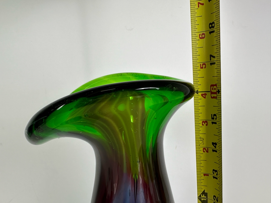 Murano Italian Art Glass Vase 17H [Photo 10]