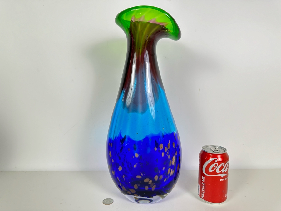 Murano Italian Art Glass Vase 17H [Photo 2]