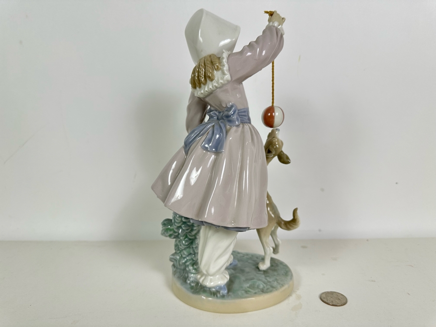 Lladro Porcelain Figurine Teasing The Dog No 5078 With Box (Note Dog May Have Been Reglued) [Photo 8]