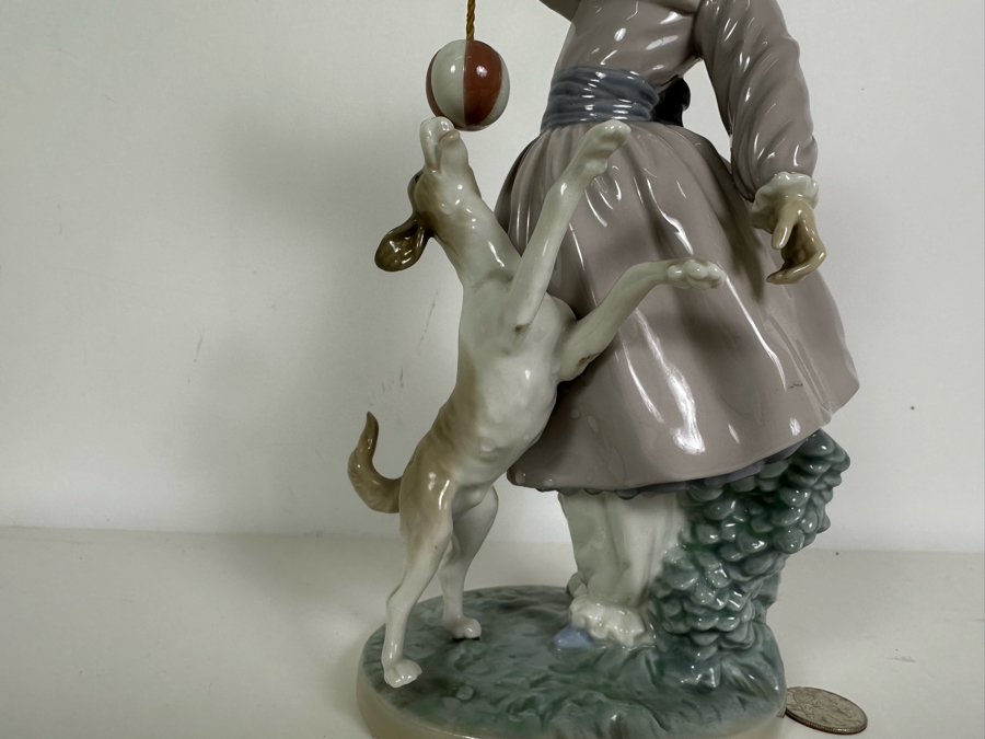 Lladro Porcelain Figurine Teasing The Dog No 5078 With Box (Note Dog May Have Been Reglued) [Photo 7]