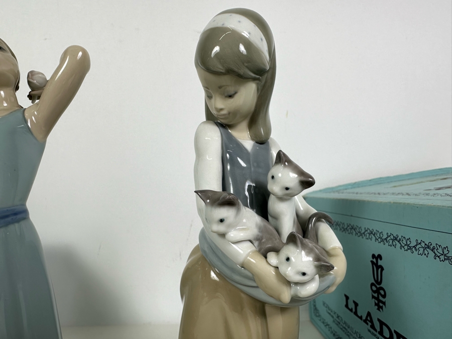 Pair Of Lladro Figurines With Boxes 10H [Photo 5]